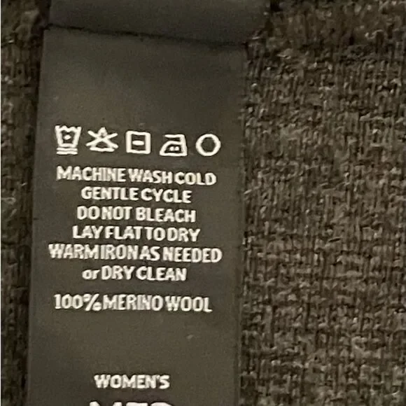 Triple Aught Design Dark Gray Merino Wool Full Zip Hoodie Women’s Medium - Picture 6 of 12